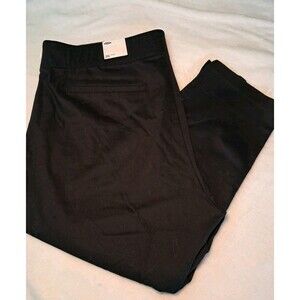 Old Navy Plus Pull On Black Pants Woven Cotton Elastane Size 26 NWT